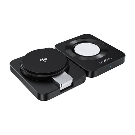 CHOETECH ŁADOWARKA MAGNETYCZNA 3W1 DO MAGSAFE IPHONE 12 13 14 15 KOMPAKTOWA