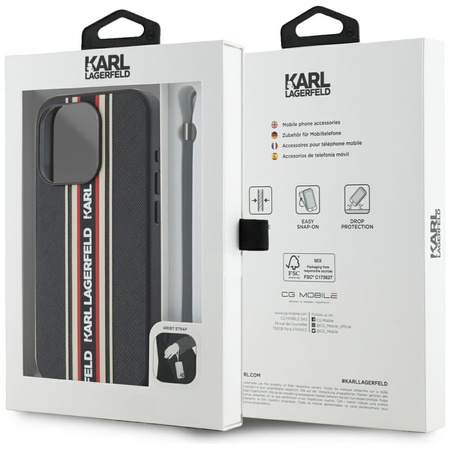 KARL LAGERFELD ETUI SAFFIANO DO IPHONE 15 PRO MAX MODNY WZÓR WYSOKA OCHRONA