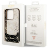Etui Guess GUHCP14LLC4PSGK na iPhone 14 Pro - czarne Liquid Glitter 4G Transculent