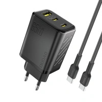 DUDAO ŁADOWARKA SIECIOWA 65W GAŃ DO TELEFONÓW 1 USB-C Z KABLEM