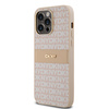 DKNY ETUI HARDCASE DO IPHONE 14 PRO MAX 6.7 MONO STRIPE METAL LOGO SKÓRZANE