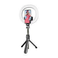 PULUZ SELFIE STICK Z LAMPĄ PIERŚCIENIOWĄ LED DO SMARTFONÓW I KAMER