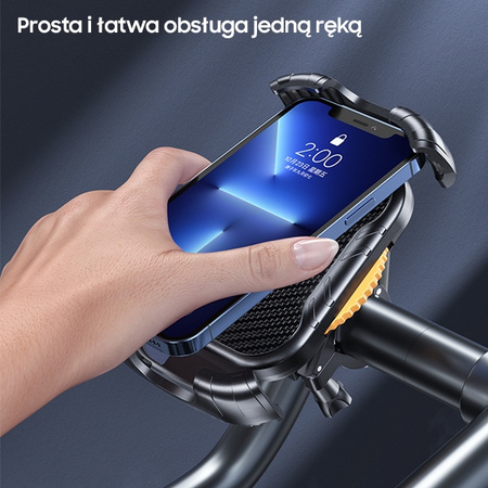 AWEI UCHWYT ROWEROWY X29 DO TELEFONÓW 4,7-6,7 CALA DO RAMY Z REGULACJĄ KĄTA