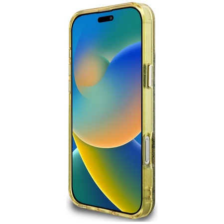 GUESS ETUI IML METAL GLITTER DO IPHONE 16 PRO Z MAGNETYCZNĄ FUNKCJĄ