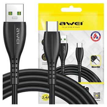 AWEI KABEL USB-C DO USB DO TELEFONU KOMPUTERA 1M PRZEWÓD SZYBKIE ŁADOWANIE