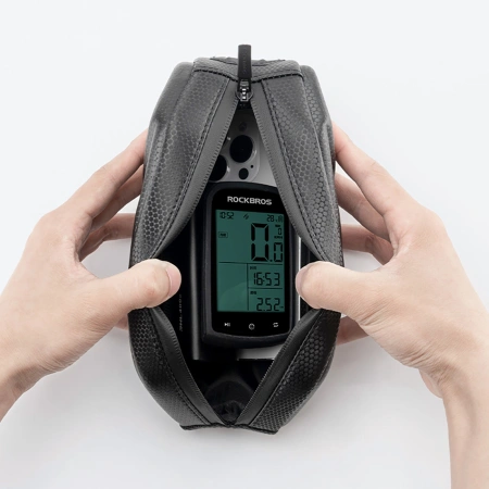 ROCKBROS TORBA ROWEROWA USZTYWNIONA NA RAMĘ GÓRNĄ 1,4L DO ROWERU