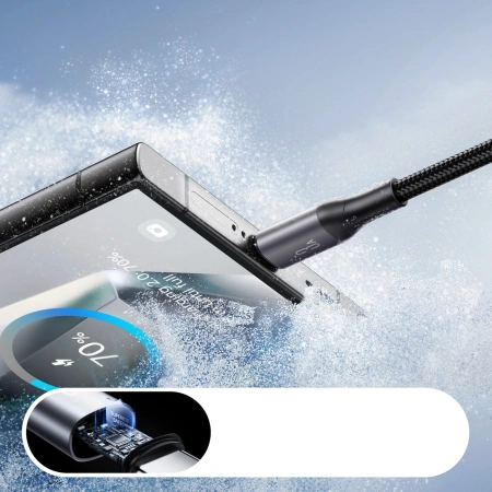 JOYROOM KABEL USB-A DO USB-C 1M S-A28 3A DO TELEFONÓW TABLETÓW Z WYSOKĄ