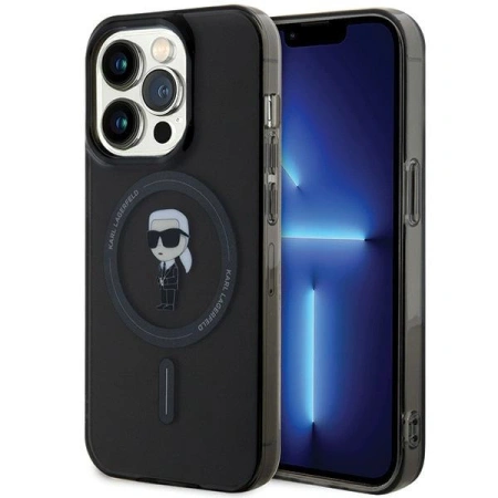 KARL LAGERFELD POKROWIEC HARDCASE DO IPHONE 15 PRO DO MAGSAFE IML IKONIK