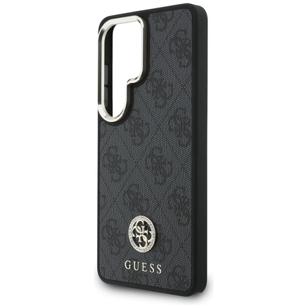 Guess nakładka 4G Big Rhinestone Triangle Strap MagSafe do Samsung Galaxy S26 Ultra czarna