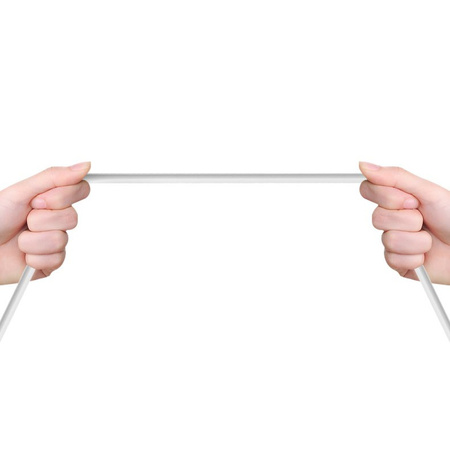 Dudao przewód kabel USB / Lightning 2.4A 1m biały (L4L 1m white)