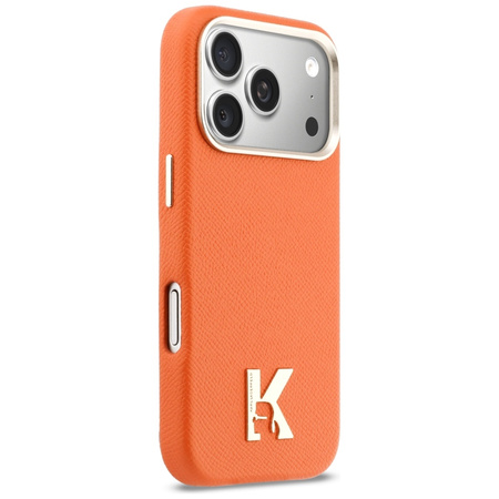Etui Karl Lagerfeld Karl Head Logo       MagSafe do iPhone 17 Pro pomarańczowy