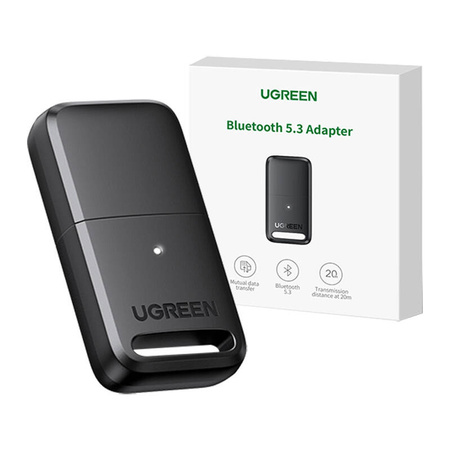 UGREEN ODBIORNIK USB BLUETOOTH 5.3 DO KOMPUTERA ZASIĘG 20M LED ZAMÓW