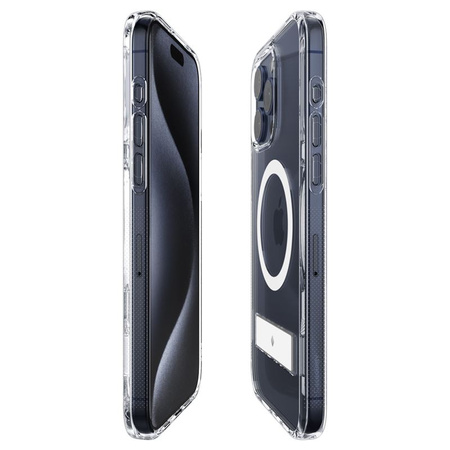 Spigen Caseology Capella MagSafe Kickstand, clear white - iPhone 15 Pro