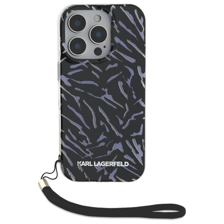 KARL LAGERFELD ETUI HARDCASE DO IPHONE 16 PRO MAX 6.9 ZEBRA Z KORDONKIEM