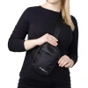 Mini saszetka na ramię Wozinsky WMS-W1 wodoodporna dwukomorowa na telefon unisex - czarna