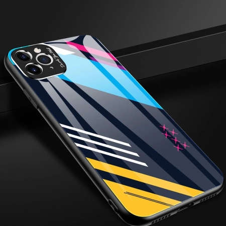 HURTEL ETUI COLOR GLASS CASE DO IPHONE 11 PRO MAX ZE SZKŁEM HARTOWANYM