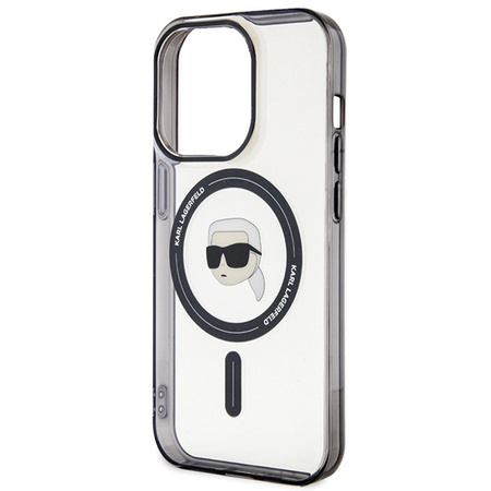 KARL LAGERFELD ETUI HARDCASE DO IPHONE 15 PRO 6.1 DO MAGSAFE PRZEZROCZYSTE