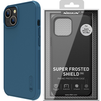 Nillkin Super Frosted Shield Pro Magnetic Case etui iPhone 14 Plus z MagSafe magnetyczne niebieski