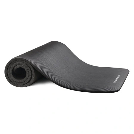 Wozinsky mata do ćwiczeń 181 x 63 x 0,9 cm gruba mata gimnastyczna do jogi czarna