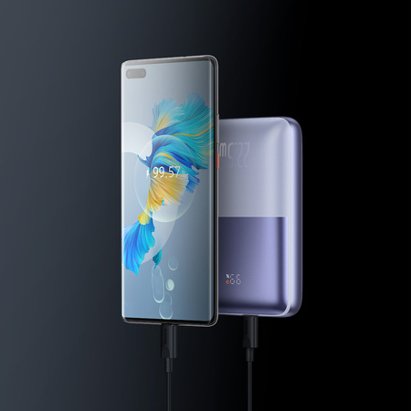 Powerbank Baseus Bipow Pro 20000mAh 22.5W fioletowy z kablem USB Typu A - USB Typu C 3A 0.3m (PPBD040305)