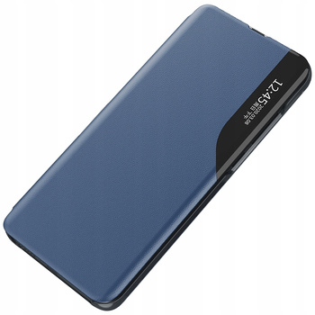 Eco Leather View Case etui do Samsung Galaxy A24 4G z klapką podstawka niebieskie