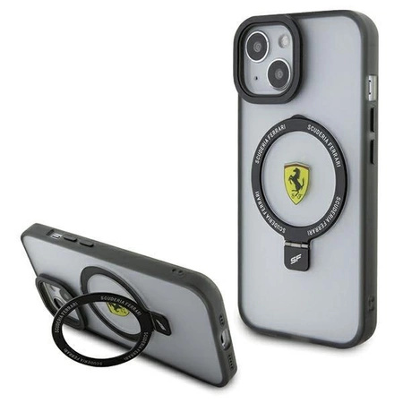Etui Ferrari Ring Stand 2023 Collection MagSafe do iPhone 15 - przezroczyste