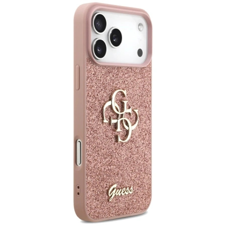 GUESS ETUI FIXED GLITTER BIG 4G DO IPHONE 17 PRO MAX POKROWIEC OCHRONNY