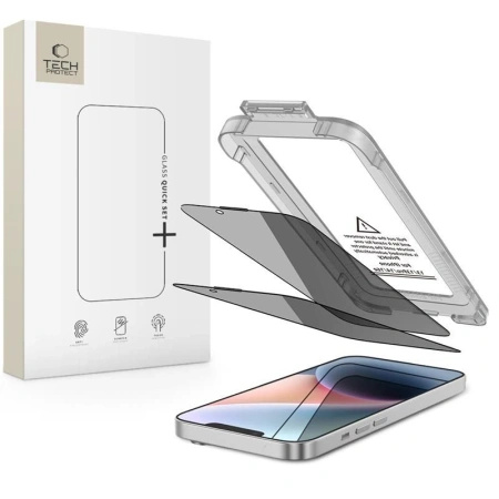 TECH-PROTECT SZKŁO PRYWATYZUJĄCE QUICK SET SPY+ 2-PACK DO IPHONE 13 13 PRO