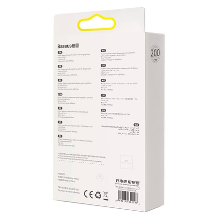BASEUS KABEL USB DO LIGHTNING 2M DO IPHONE 12 13 14 11 2.4A SZYBKIE