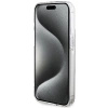 Etui Guess IML 4G Gold Stripe na iPhone 15 Pro - brązowe