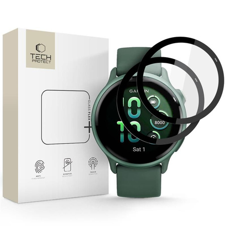 TECH-PROTECT SZKŁO HYBRYDOWE 2-PACK DO GARMIN VIVOACTIVE 6 WYSOKIEJ JAKOŚCI