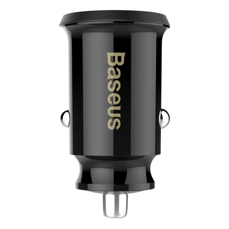 Baseus Grain Car Charger mini ładowarka samochodowa 2x USB 3.1A czarny (CCALL-ML01)