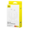 Kabel Baseus Superior Series ll USB-C - USB-C 30W 480Mb/s 1m - biały