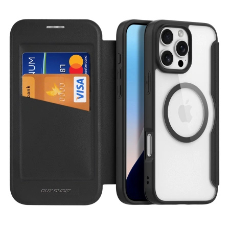 DUX DUCIS ETUI SKIN X PRO DO IPHONE 16 PRO Z DO MAGSAFE I KLAPKĄ CASE