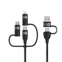 USAMS ZESTAW KABLI 6W1 USB-C USB MICRO-USB DO LIGHTNING DO TELEFONÓW 1,2M