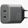 ENERGEA ŁADOWARKA SIECIOWA AMPCHARGE GAN45 2XUSB-C PD PPS QC3.0 45W