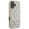 DKNY CASE DO IPHONE 16 6.1 Z PASKAMI PRINTED STRIPES I CHECKERED PATTERN