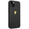 Ferrari FEHCP14SRBUK iPhone 14 6,1" czarny/black hardcase Leather Stamp Sides
