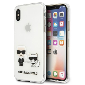 KARL LAGERFELD ETUI HARDCASE DO IPHONE XS MAX 7 8 11 12 13 14 TRANSPARENTNE