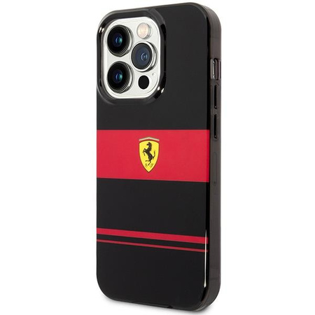 Etui Ferrari FEHMP14LUCOK na iPhone 14 Pro - czarne IMD Combi Magsafe