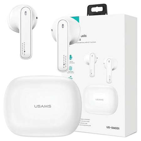 USAMS SŁUCHAWKI BEZPRZEWODOWE TWS BLUETOOTH 5.0 DO TELEFONÓW IPHONE ANDROID