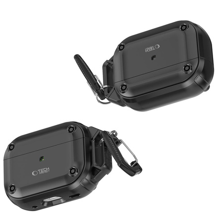 TECH-PROTECT ROUGH HOOK ETUI DO APPLE AIRPODS PRO 1 2 OCHRONA W STRUKTURZE
