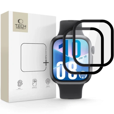 TECH-PROTECT SZKŁO HYBRYDOWE GLASS FLEX+ 2-PACK DO HUAWEI WATCH FIT 3 4