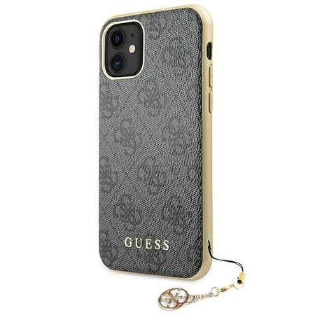 Etui Guess GUHCN61GF4GGR na iPhone 11 / Xr grey/szary 4G Charms Collection