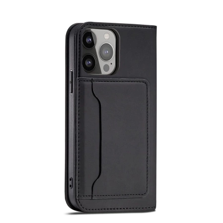 HURTEL MAGNET CARD CASE POKROWIEC DO IPHONE 14 PRO MAX Z KLAPKĄ PORTFEL