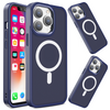 Magnetyczne etui z MagSafe Color Matte Case do iPhone 15 Pro Max - granatowe