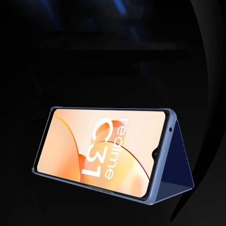 HURTEL ETUI CASE POKROWIEC CLEAR VIEW DO REALME C31 Z KLAPKĄ OCHRONNE
