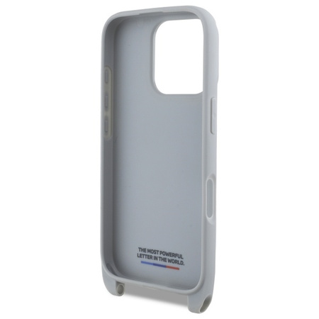 BMW BMHCP16L23PSCCG iPhone 16 Pro 6.3   szary/grey hardcase M Edition Carbon Stripe & Strap