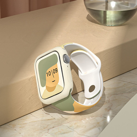 Strap Moro opaska do Apple Watch Ultra / 8 / 7 / 6 / SE / 5 / 4 / 3 / 2 (49mm / 45mm / 44mm / 42mm) silikonowy pasek bransoletka do zegarka wzór 5