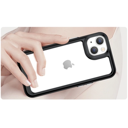HURTEL ETUI OUTER SPACE CASE DO IPHONE 14 PLUS Z RAMKĄ ŻELOWĄ OCHRONNE